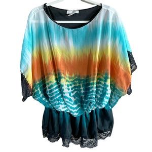 Moa Moa Woman Tie Dye 2x Top